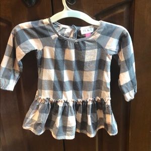 Toddler girls plaid shirt